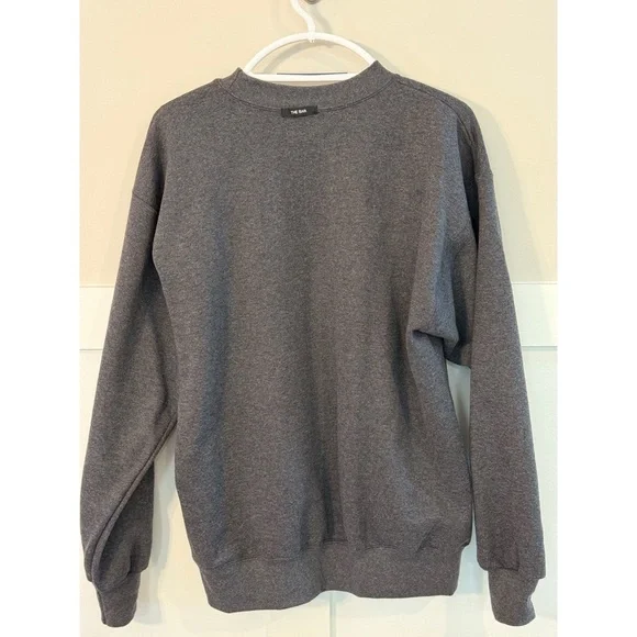 Women's The Bar Sweatshirt L Gray Varsity - Picture 5 of 8